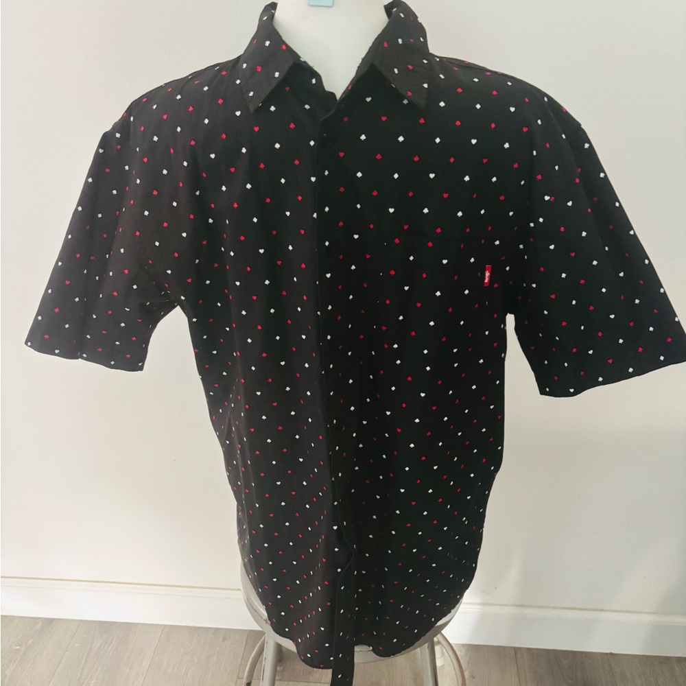 Stüssy Poker Print Button Shirt ♥️ ♣️ ♦️